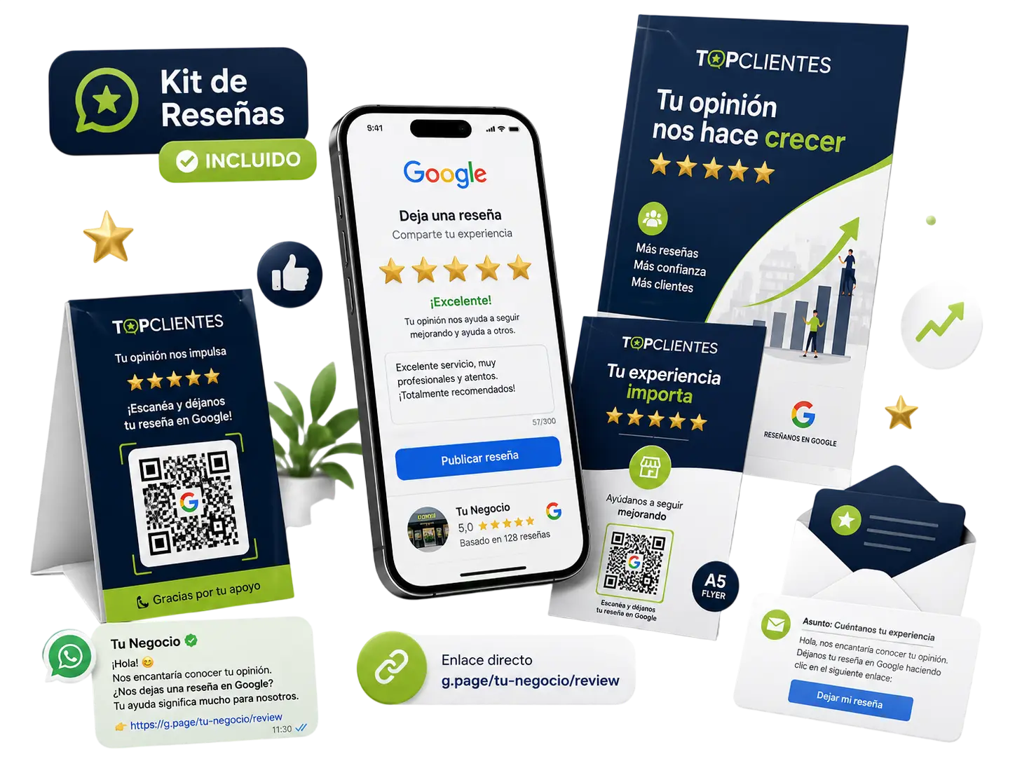 Kit de reseñas TopClientes